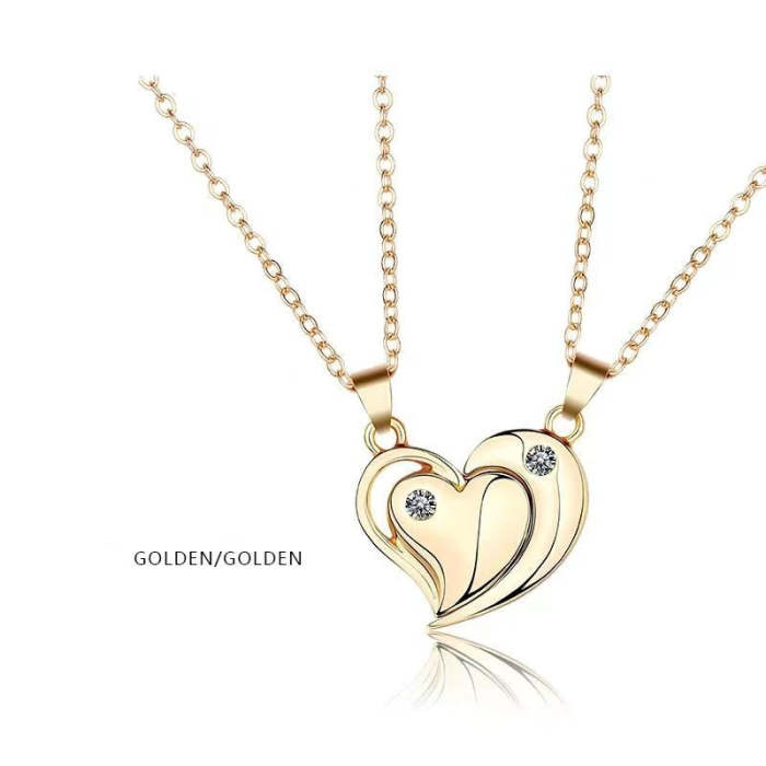 Glossy Love Couple Necklace A Pair Of Magnetite Necklaces