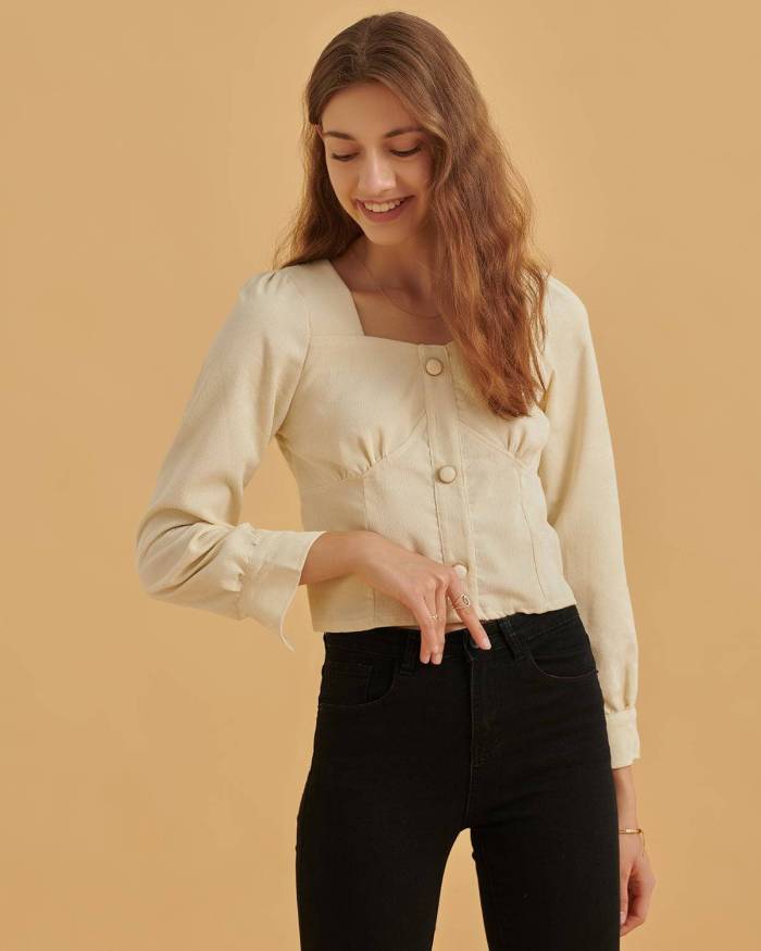The Reign Buttoned Blouse