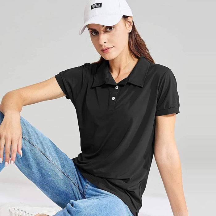 Women'S Golf Polo Shirts Short Sleeve Dry Fit Athletic Shirts