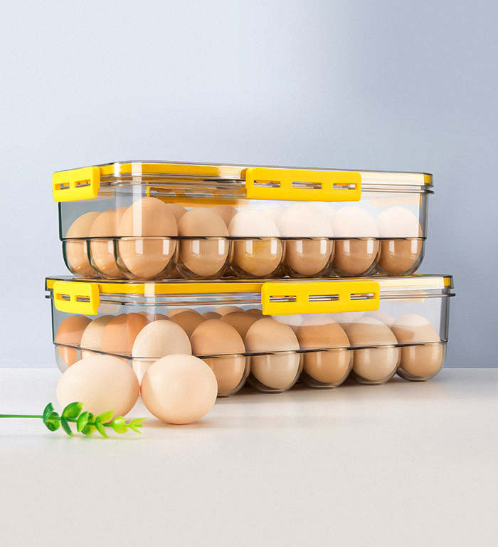 Smart Eggs Container For Refrigerator With Date Reminder