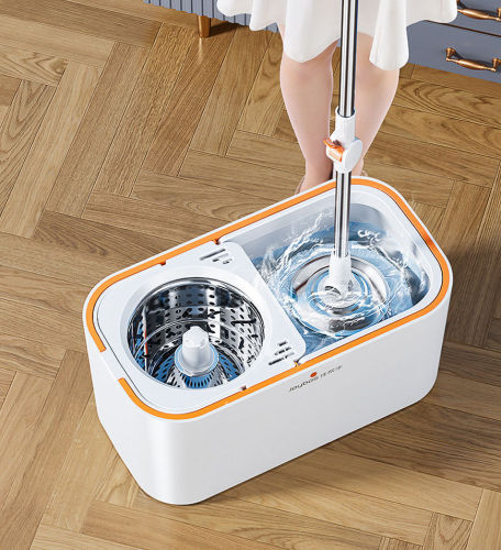 360 Spinning Mop Bucket Floor Cleaning System With 6 Refills