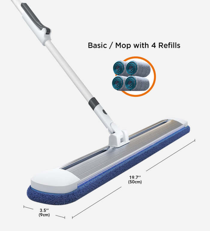 Retractable Handle Microfiber Cleaning Mop