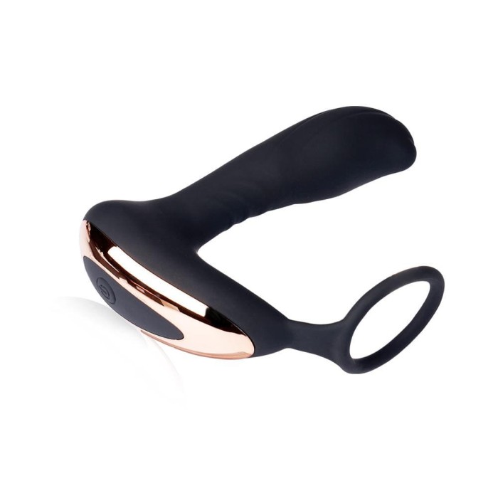 Remote Control 7-Frequency Vibration Prostate Stimulator With Penis Ring