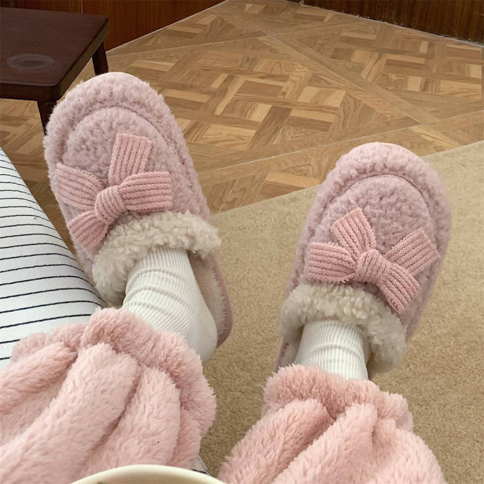 Women Winter Indoor Warm Household Cotton Slippers