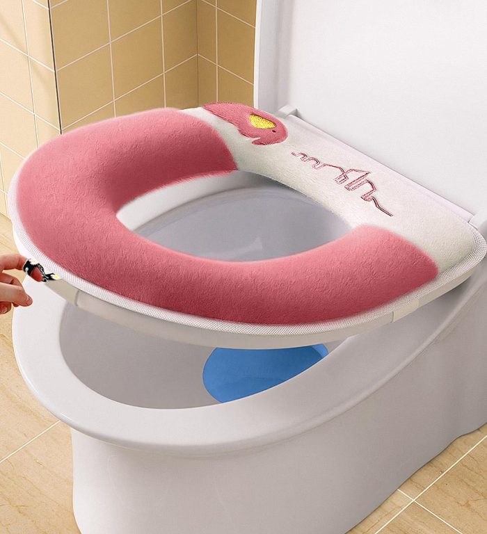 Cartoon Washable Toilet Cover 2-Count