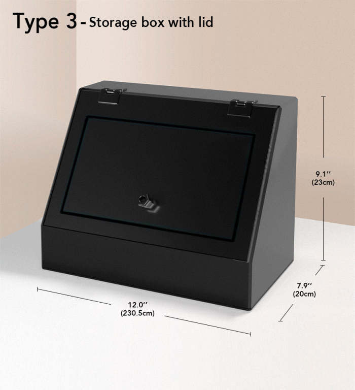 Black Modern Minimalist Cosmetic Storage Box