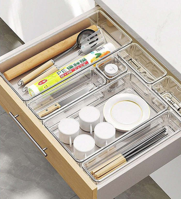 Clear Drawer Organizer