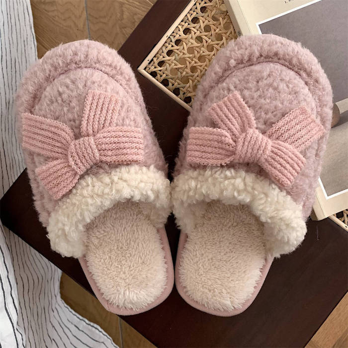 Women Winter Indoor Warm Household Cotton Slippers