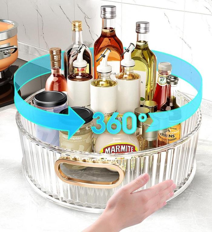 360 Degree Rotatable Clear Storage Container