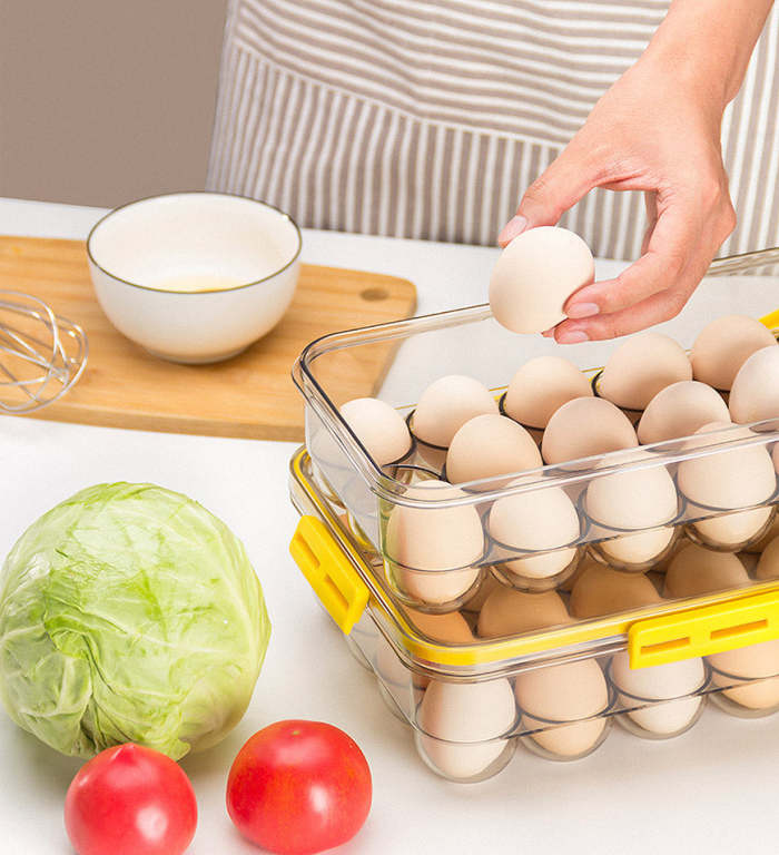 Smart Eggs Container For Refrigerator With Date Reminder