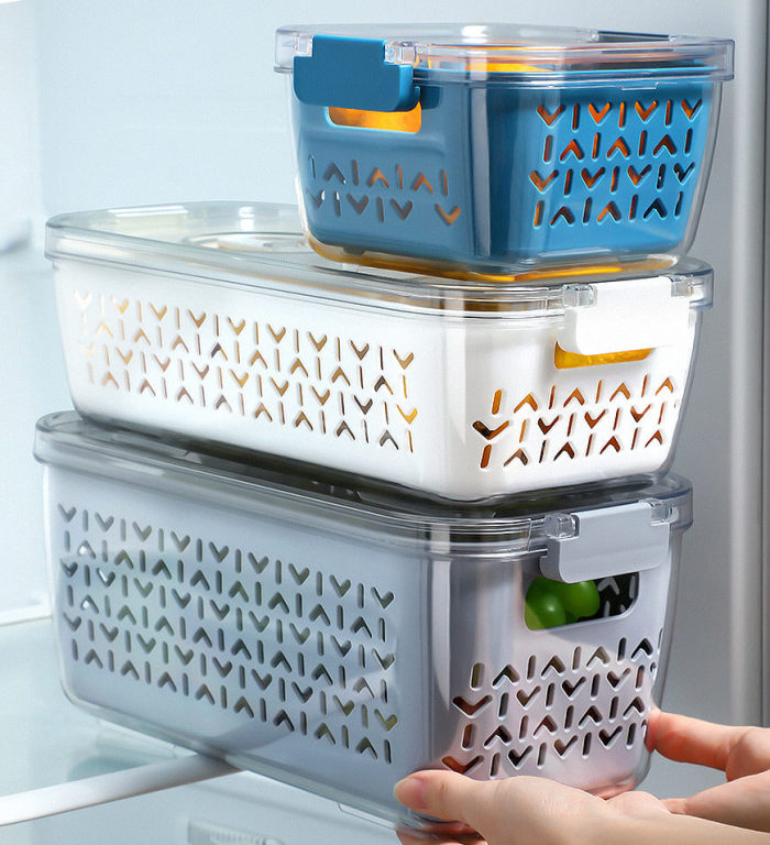 Multifunctional Fridge Timer Control Storage Containers