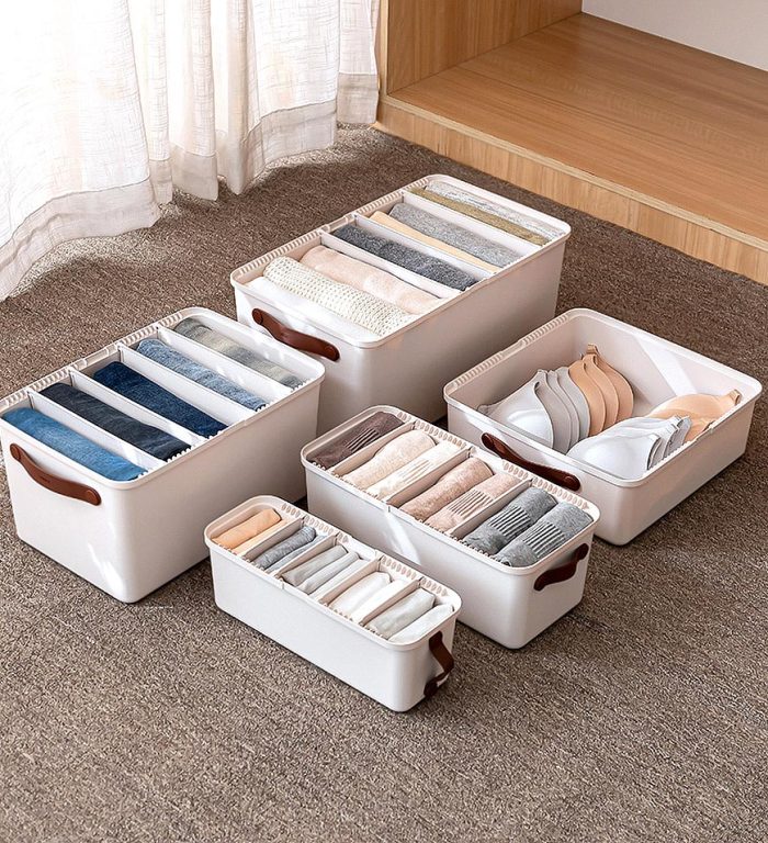 Compartmentalized Underwear Organizer Box