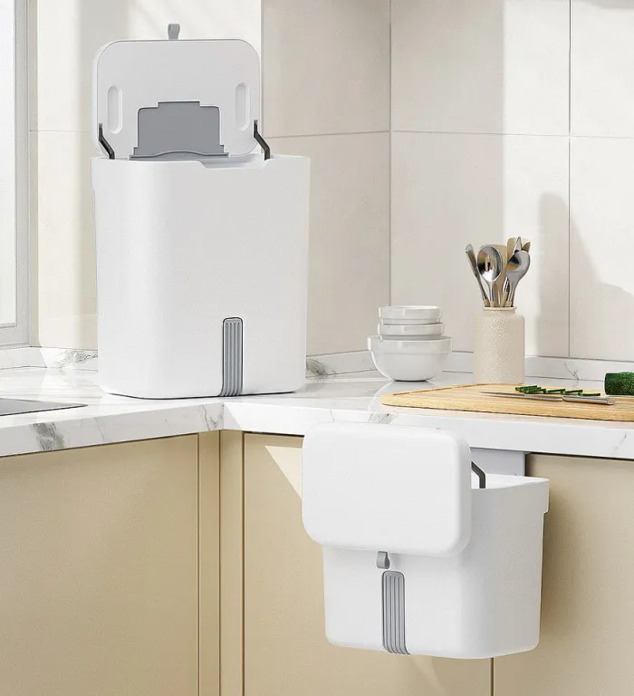 Wall Mounted Compost Bin With Lid