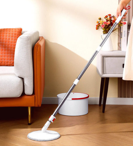 Spin Mop & Bucket With Wringer Set（2 Pads）