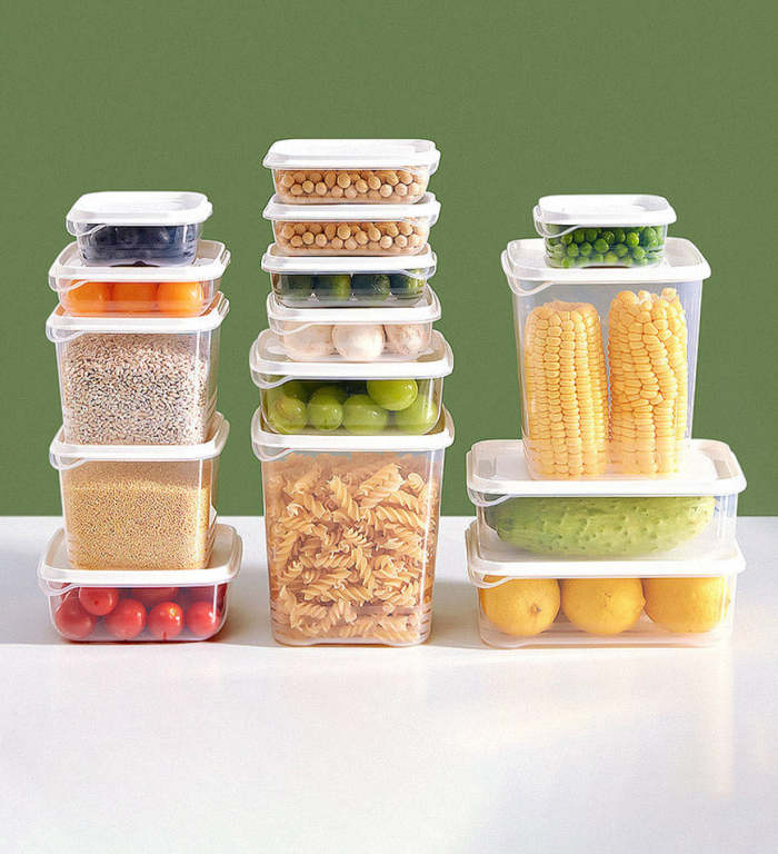 Dual-Purpose Food Storage Container Set With Lids(17 Pcs)