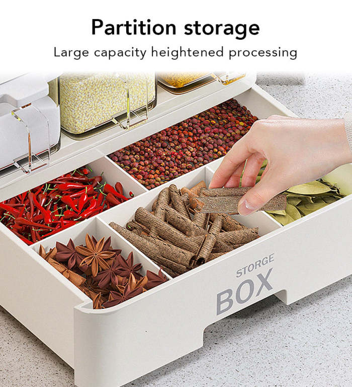 Kitchen Multifunctional  Spice  Storage Container