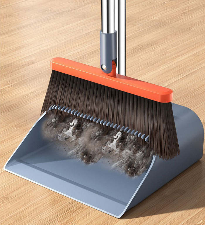 Broom And Dustpan Set Adopt A Magnetic Design For Home