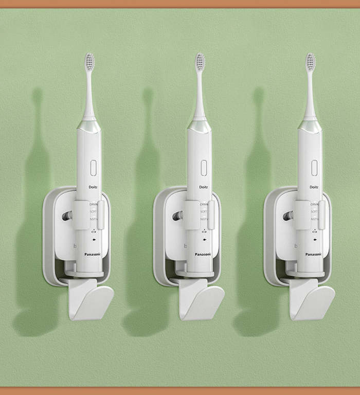 Wall-Mount Electric Toothbrush Holder