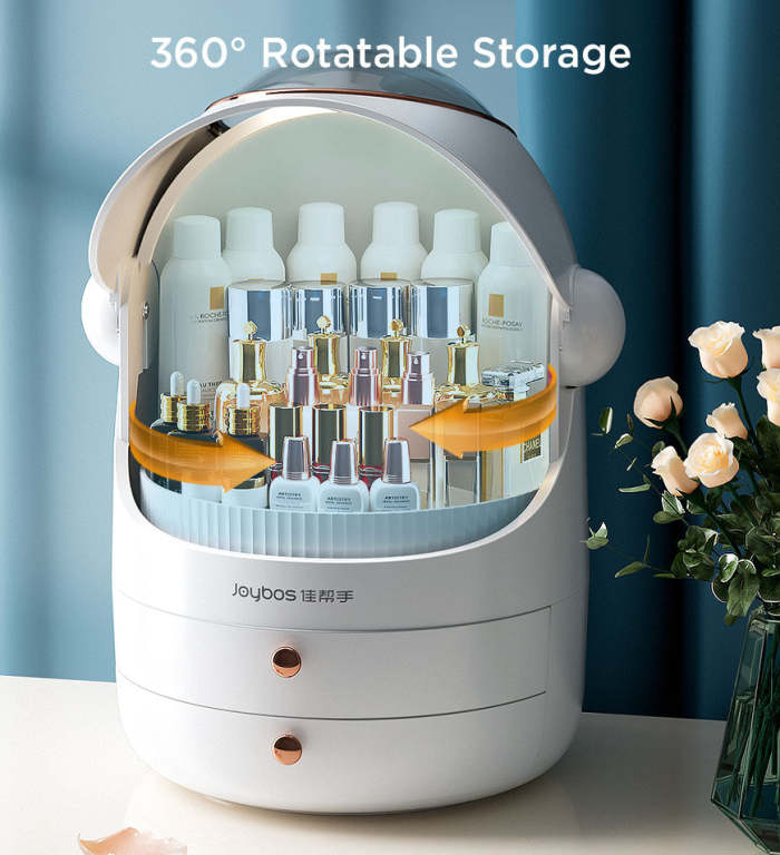 360° Rotatable Astronaut Styling Cosmetic Storage Box