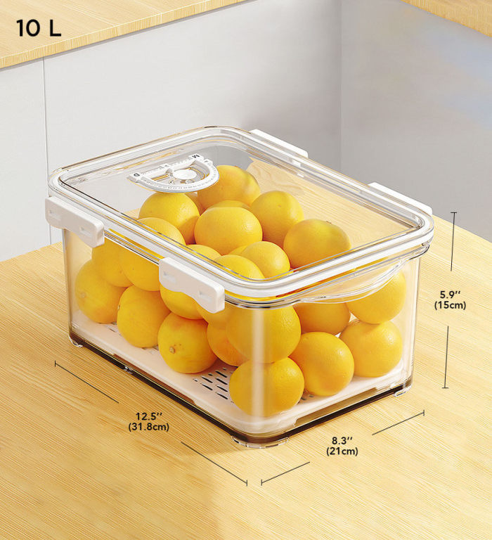 Stackable Refrigerator Clear Storage Containers With Lids