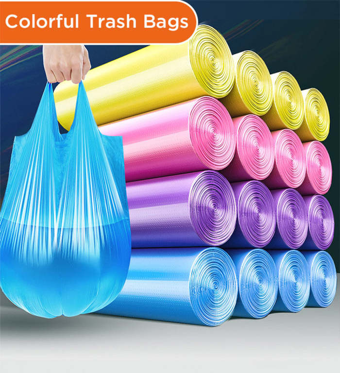 45*55Cm Colorful Trash Bags (15L~20L/4~6 Gallon)