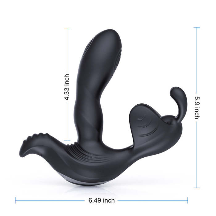 Tapping Tip Triple Stimulation 7 Vibrating Prostate Massager