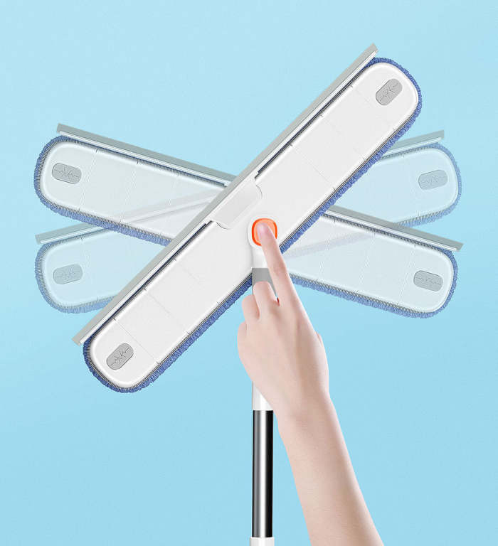 Microfiber Assembled Window Cleaning Wiper With 6 Refills