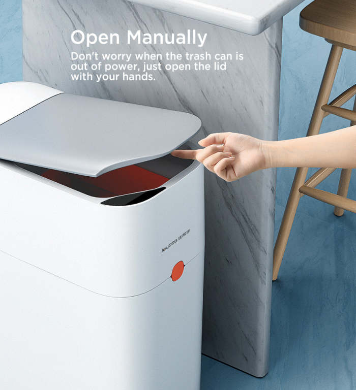 2.6 Gallon Smart Adsorption Trash Can