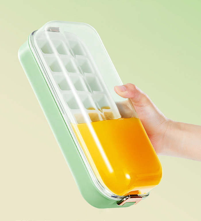 Ice Cube Tray With Lid For Freezer