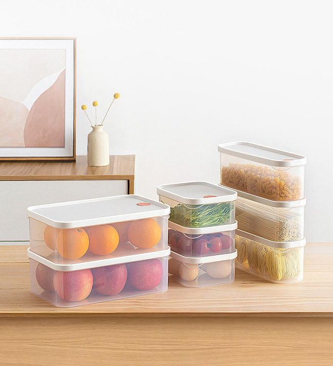 Multi-Function Storage Containers Set With Airtight Lid