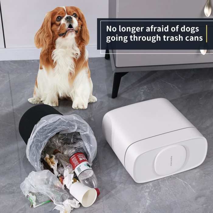3.7 Gallon Slim Trash Can With Press Type Lid