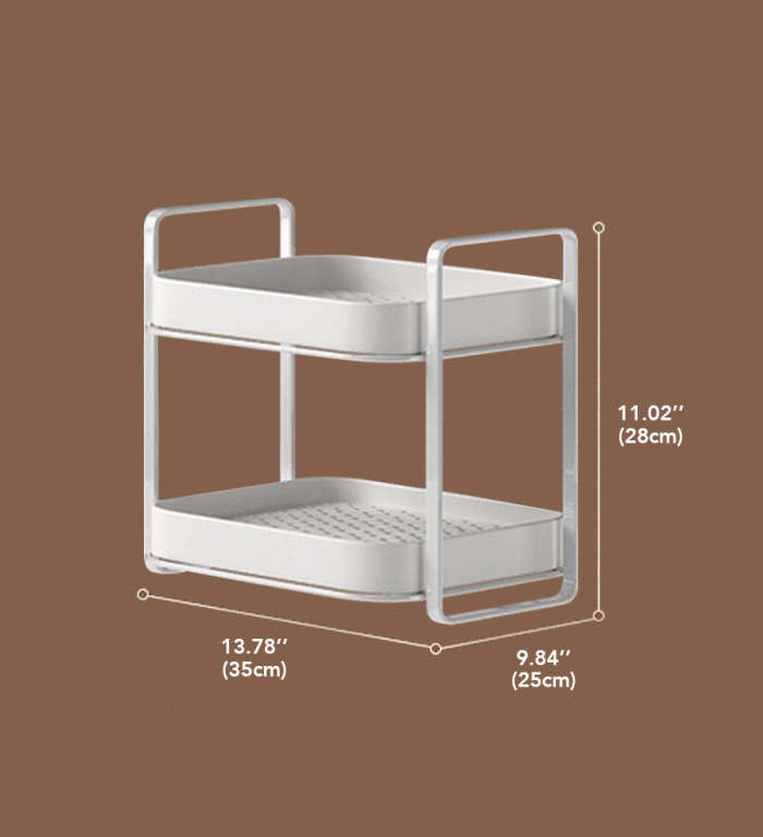 2-Tier Cups Rack With Drain Tray