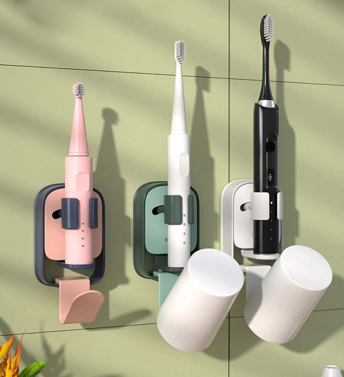 Wall-Mount Electric Toothbrush Holder