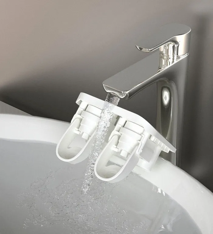 Wall Mounted Toothbrush Holder And Dispenser For Bathroom