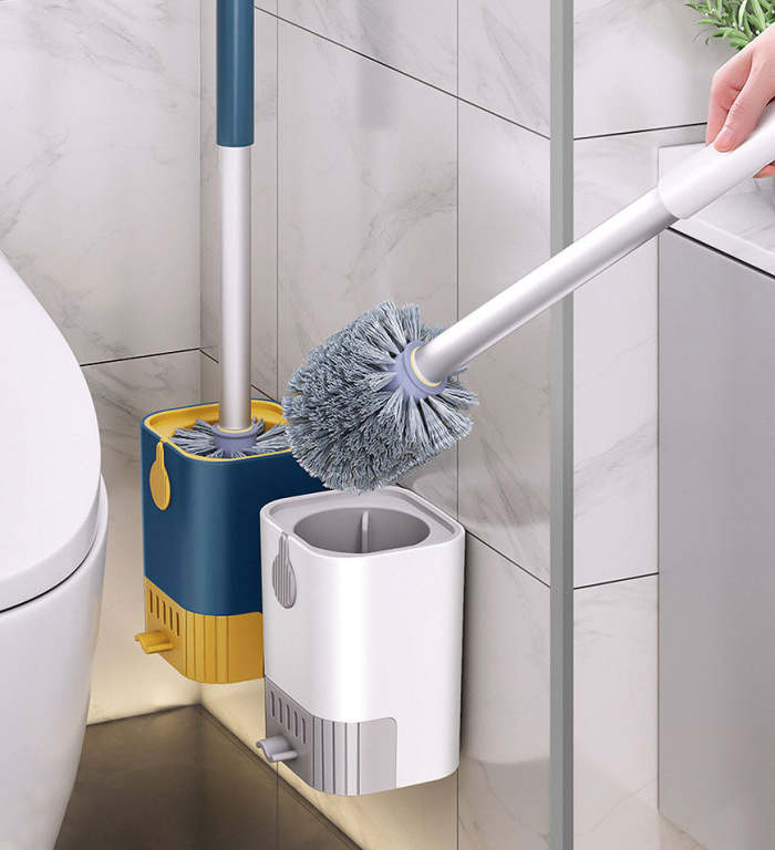 Wall-Mounted Long Handled Cleaning Hair Brush