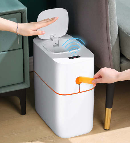 Automatic Touchless Kitchen Garbage Can With Lid