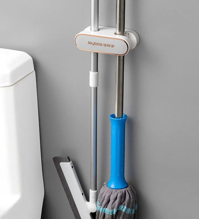 2 In 1 Self Adhesive Mop Holder