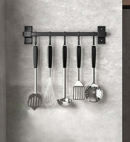 Wall Mount Rail Utensil Rack