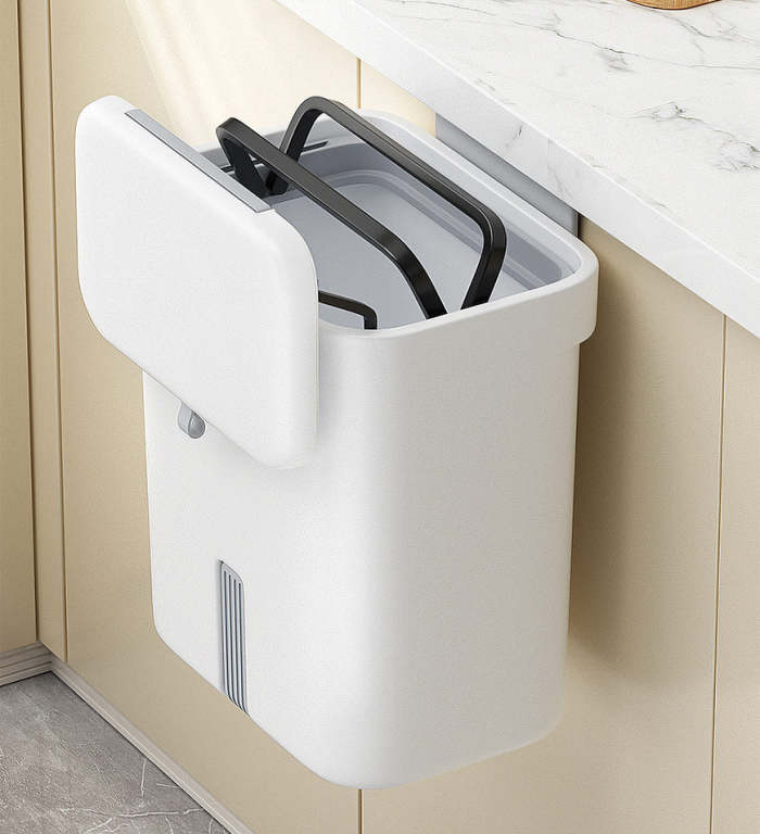 Wall Mounted Compost Bin With Lid