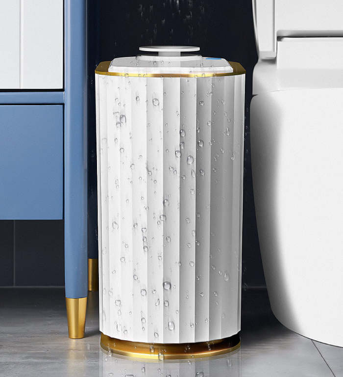 Bathroom Smart Sensor Garbage Bin With Aromatherapy Bottle