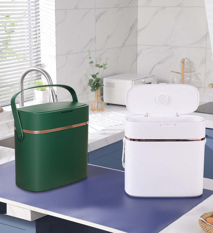 Kitchen Countertop Compost Bin With Aromatherapy