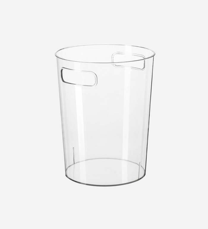 Transparent Trash Can With Handle