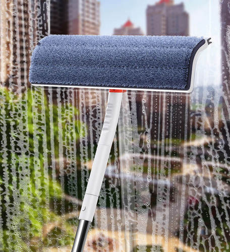 2 In 1 Glass Microfiber Scrubber And Squeegee