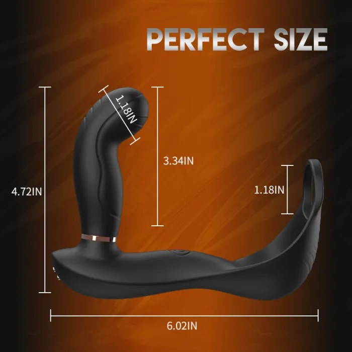 Wild Bill 7 Vibrating 7  Pulsating Balls Heating Prostate Anal Massager