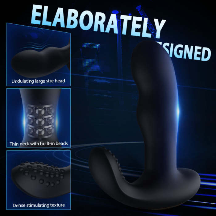 Black Panther 8-Frequency Vibrating Bead-Rotating Prostate Massager