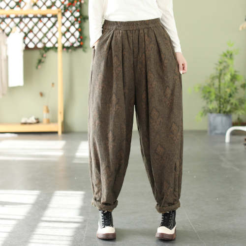 Winter Loose Thick Harem Pants