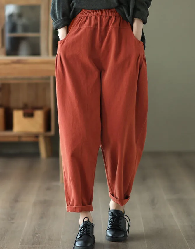 Women'S Autumn Pinch Pleated Harem Pants