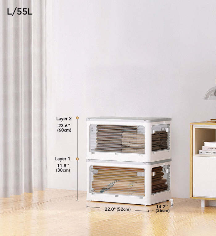 Multifunctional Foldable Transparent Storage