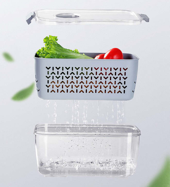 Multifunctional Fridge Timer Control Storage Containers