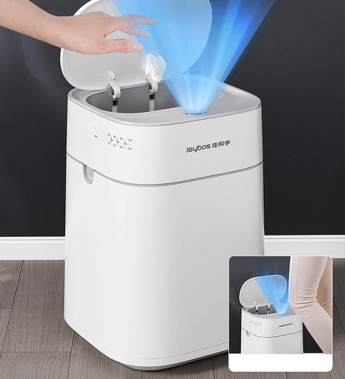 3.96 Gallon Touchless Smart Adsorption Trash Can